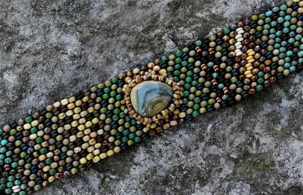 Hand Woven  Imperial Jasper Cuff picture