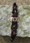 Hand Woven Vintage Copper Filigree Bracelet