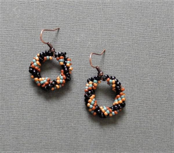 Hand Woven Dangle Earrings