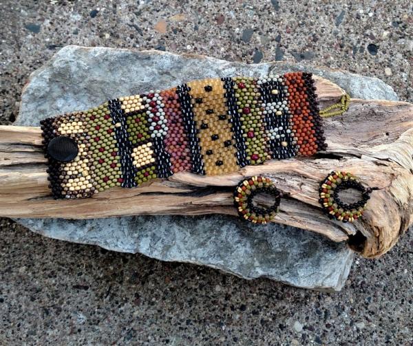 Hand Woven Tapestry Bracelet Cuff picture