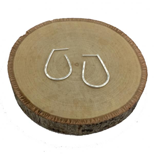 Small Teardrop Hoop Earrings