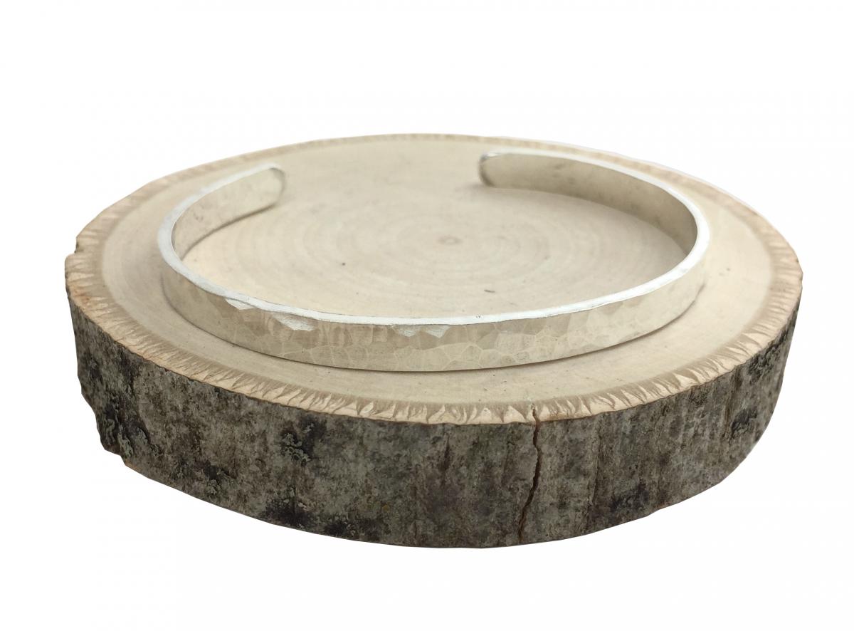 Sterling Silver Hammered Cuff Bracelet picture