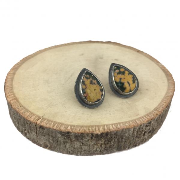 Ocean Jasper Stud Earrings picture