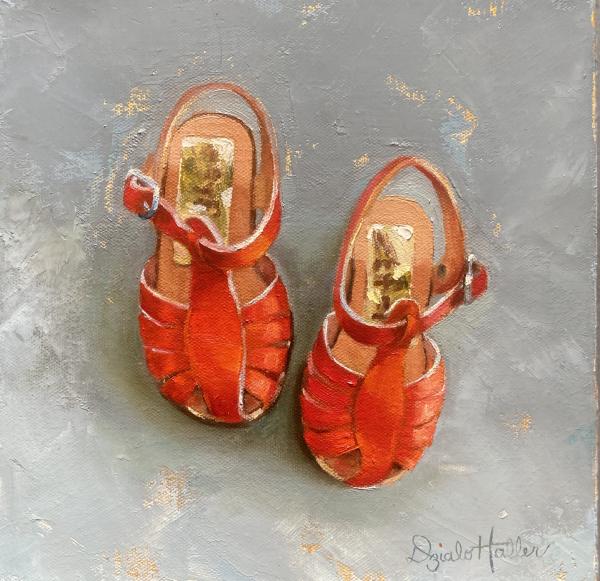 Red Summer Sandals picture