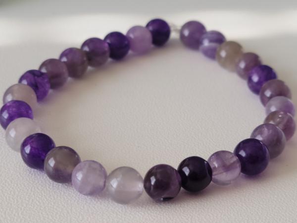 6mm Amethyst Gemstone Bracelet picture