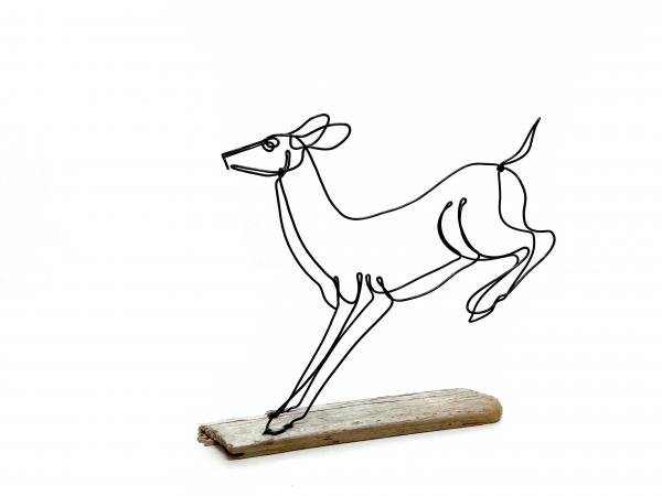 Running Deer Wire Sculpture picture