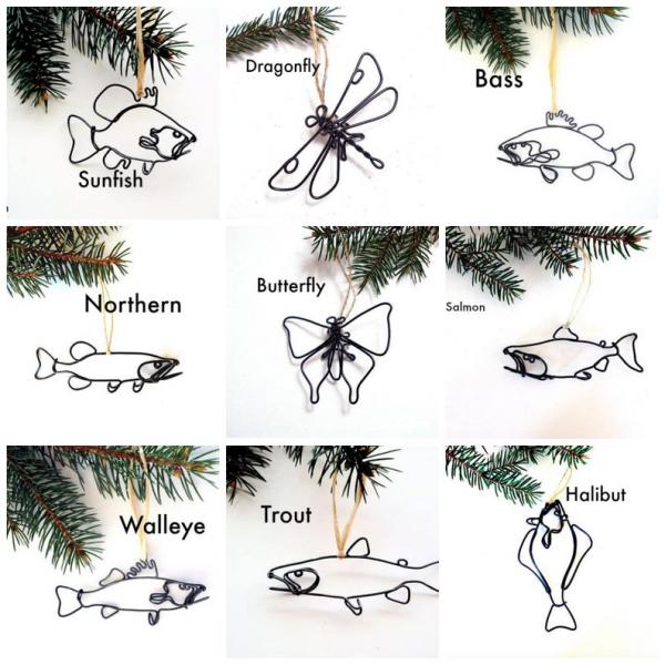 Wire Ornaments/Gift Tags- Set of 3 picture