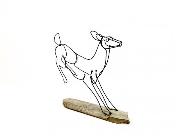 Running Deer Wire Sculpture picture