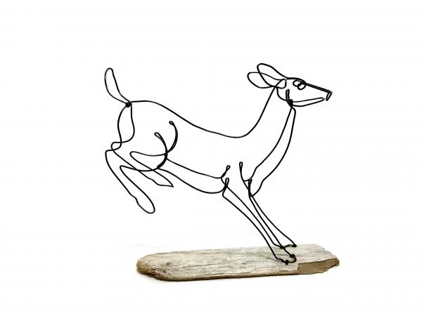 Running Deer Wire Sculpture picture