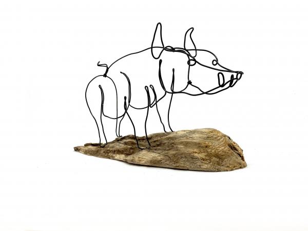 Wild Hog Wire Sculpture picture
