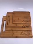 Set of 3 Bamboo Cutting Boards