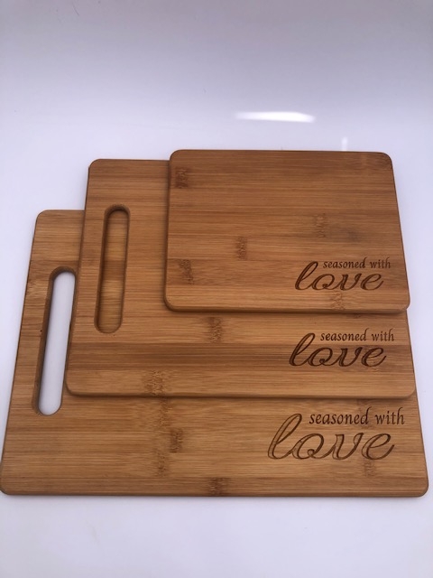 Set of 3 Bamboo Cutting Boards picture