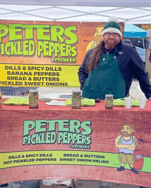 Peter’s pickled peppers and pickles