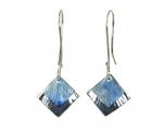 T.03 Diamond Shape Argentinum & Titanium Earrings - Various Colors