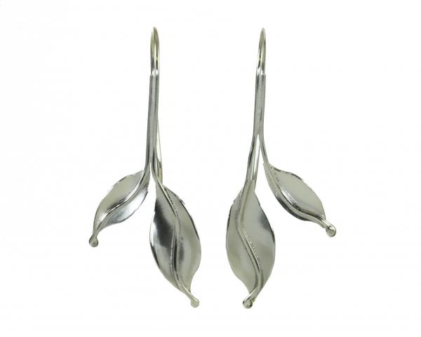 E.05 Zen of Leaves Double Leaf Earrings (Small)