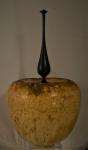 Box elder hollow vessel with classic finial