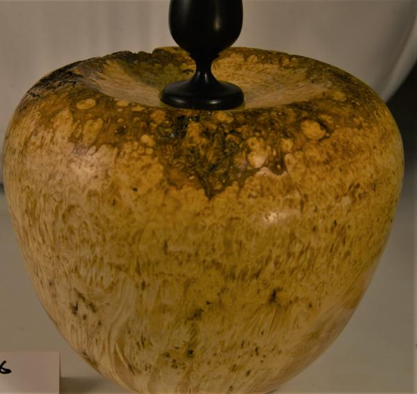 Box elder hollow vessel with classic finial picture