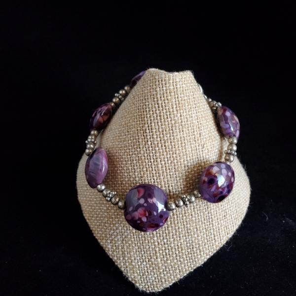 purple frit bracelet picture