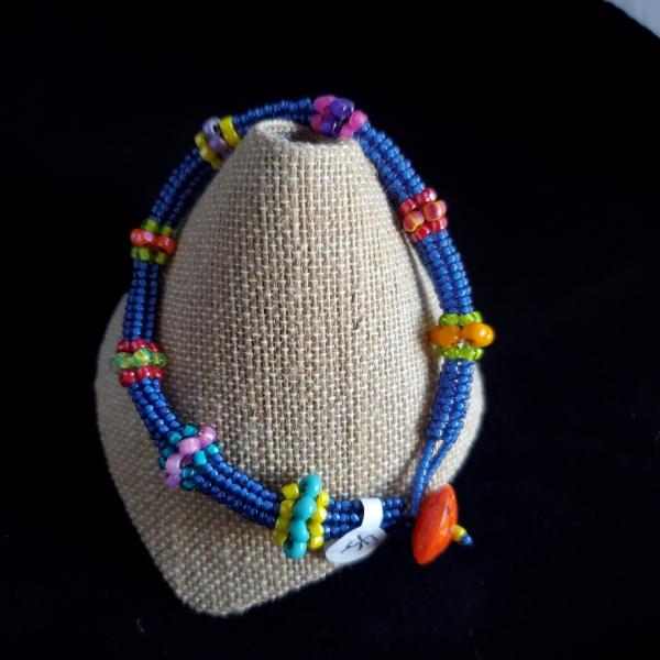 Blue Ndebele Bracelet picture