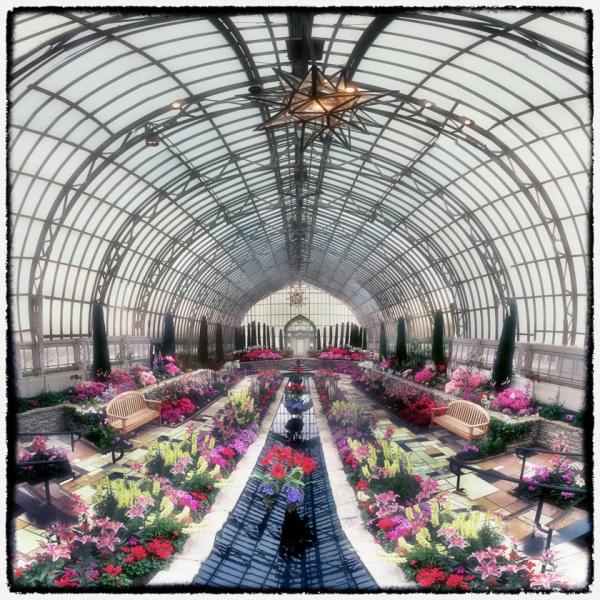 Como Conservatory- square - 11X11 matted 16X20 picture