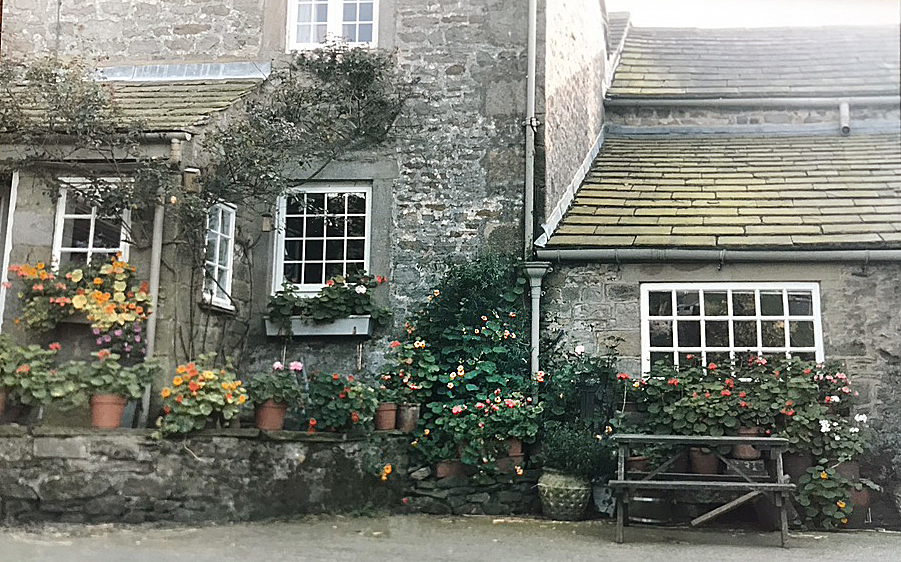 Courtyard - P80 - 11X14 Framed 16X20 picture