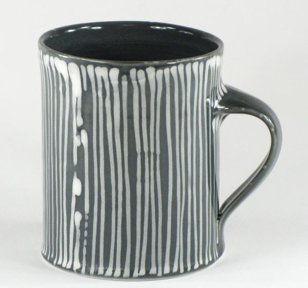 Jumbo Grey Striped Mug