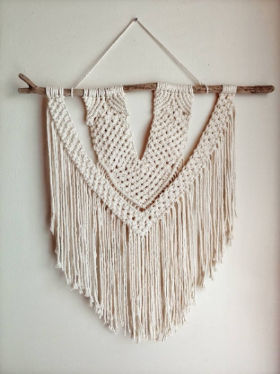 Medium Natural Macrame Wall Hanging picture