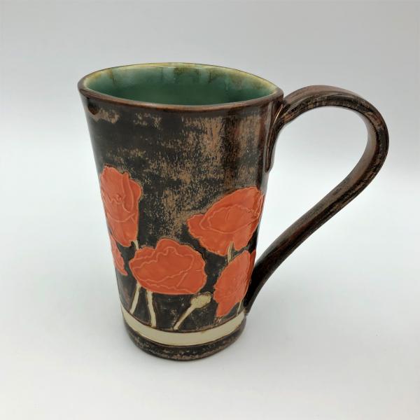 Poppy Mug with Shiny Copper Glaze picture