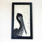 Framed Art Tile with Pelican