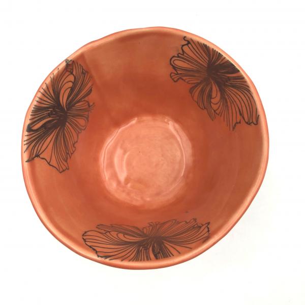 Ceramic Bowls with Hibiscus in 6 colors picture