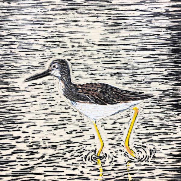 Yellowlegs Art Tile picture