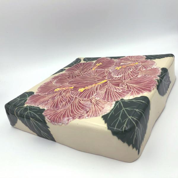 Floral Ceramic wall pillow picture