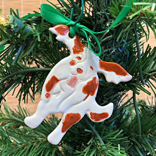 Handmade Christmas spaniel ornament picture