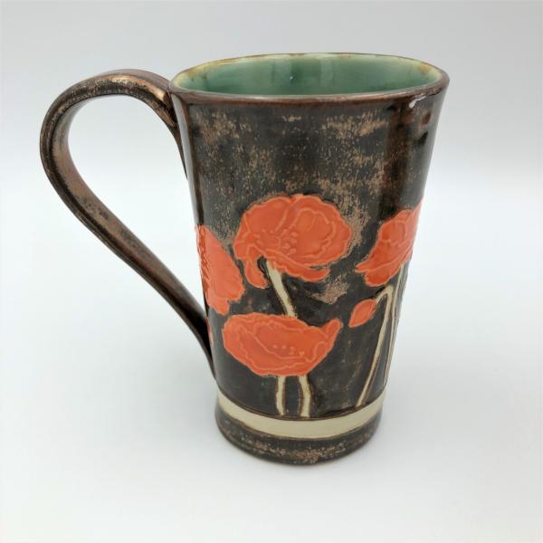 Poppy Mug with Shiny Copper Glaze picture