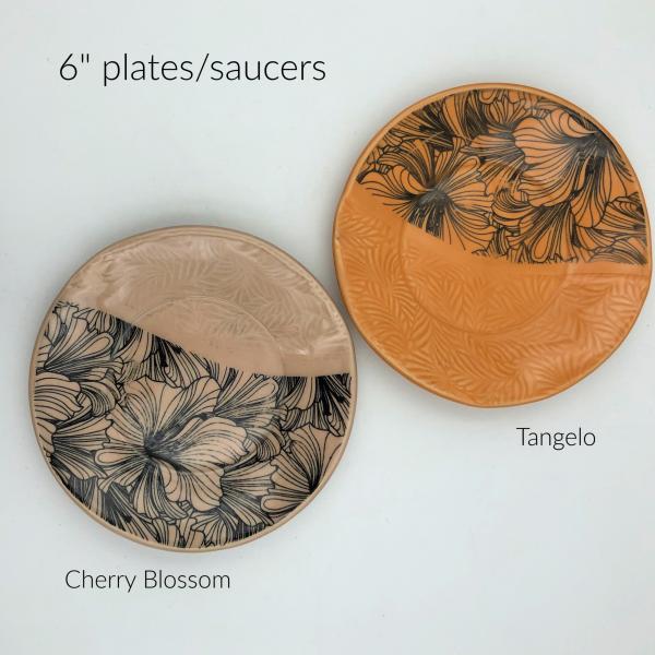 Handmade Ceramic Dinnerware with Hibiscus picture