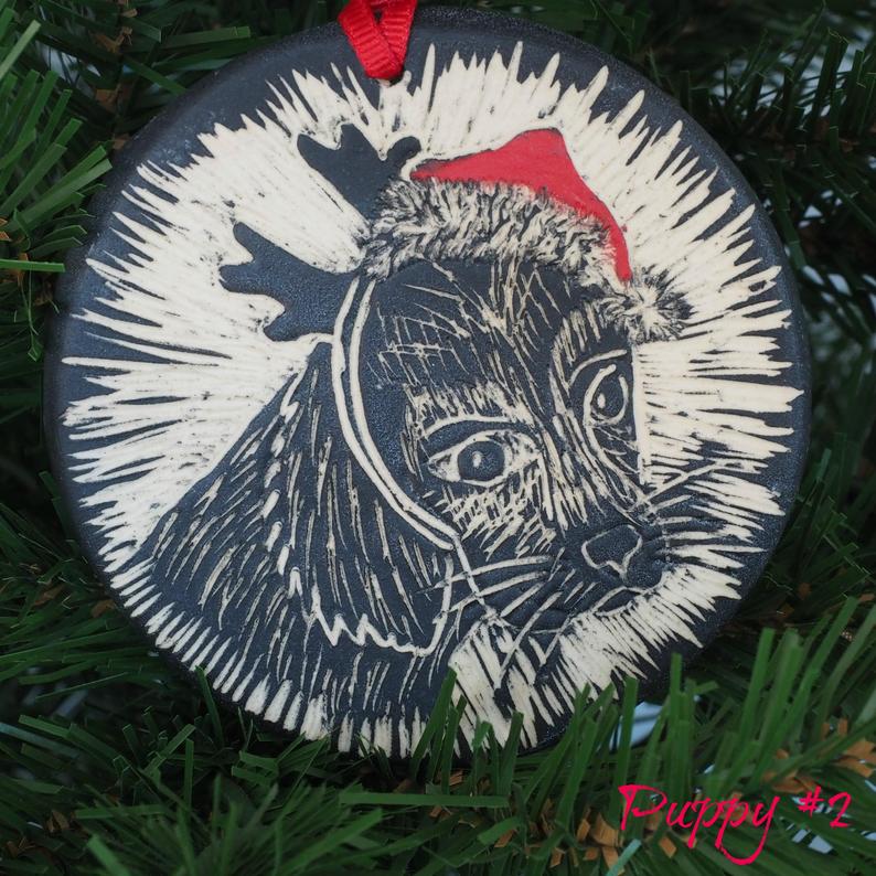 Hand-carved Dog Ornaments picture