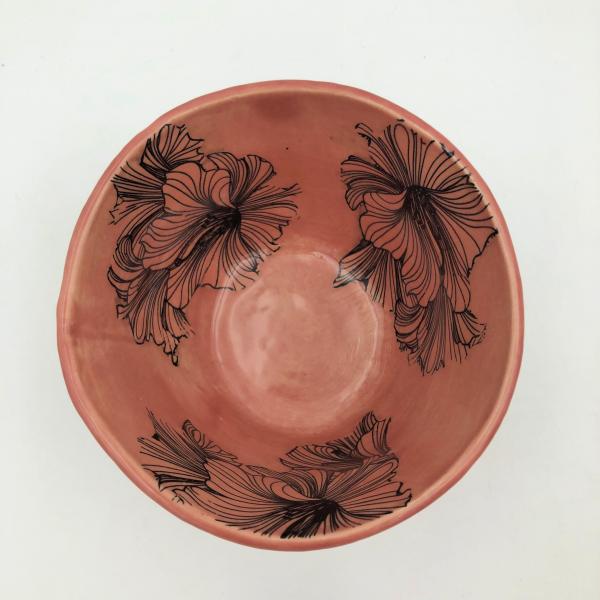 Ceramic Bowls with Hibiscus in 6 colors picture