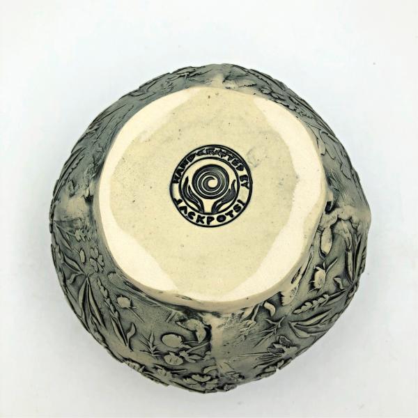 Handbuilt Botanic Texture Pottery Vase picture