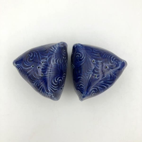 Ceramic Salt and Pepper Shakers in Cobalt Blue picture