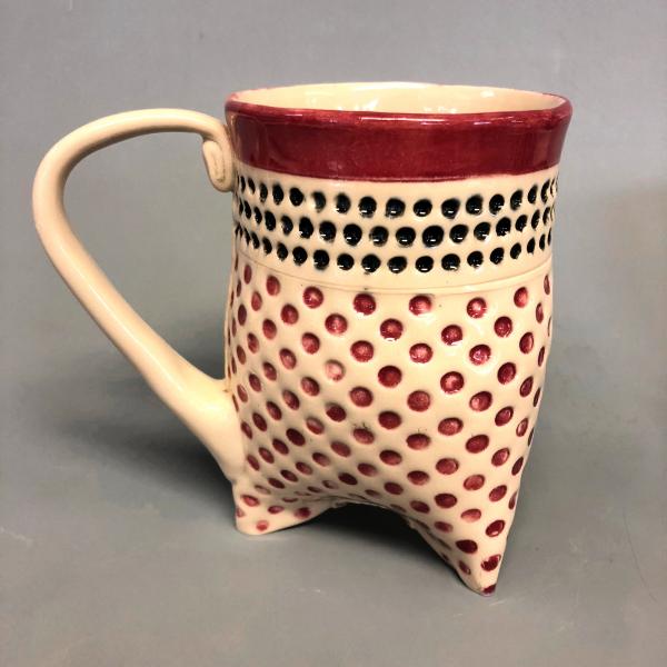 Large Polka Dot Tripod Mug picture