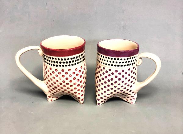 Large Polka Dot Tripod Mug picture