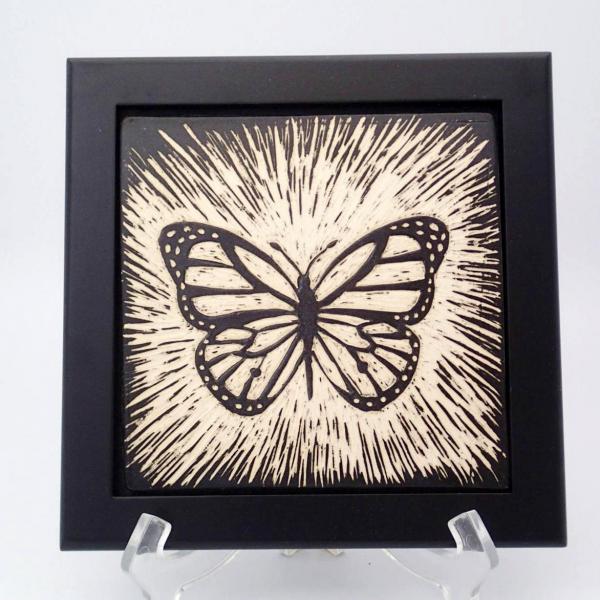 Framed Butterfly Wall Tile