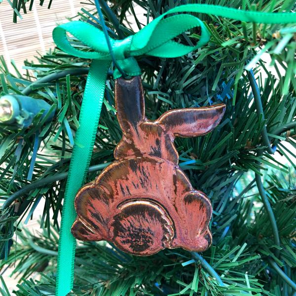 Bunny Butt Christmas (or Easter) Ornament picture