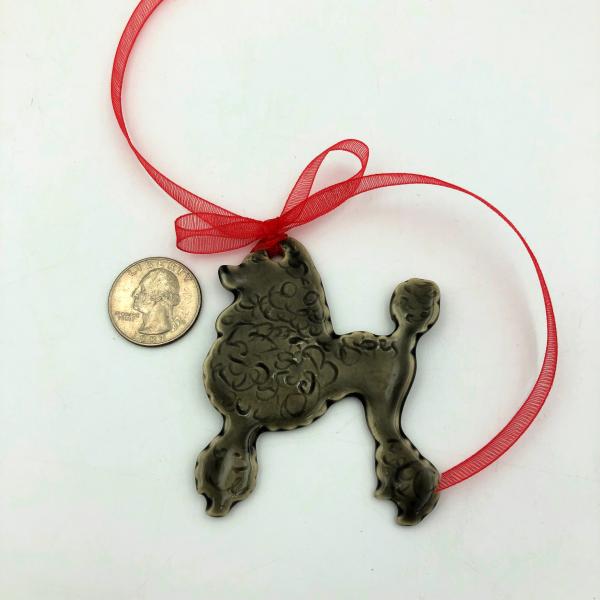 French cut Poodle Ornament