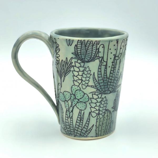 Cactus Mugs in soft Greens picture