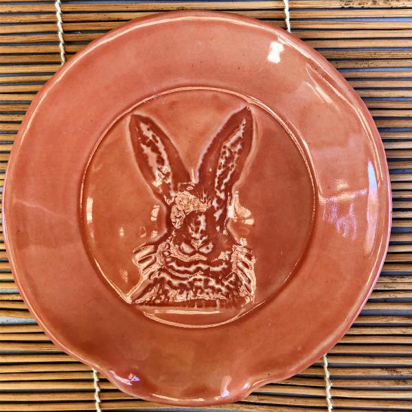 Ceramic Spoon rest with Bunnies picture