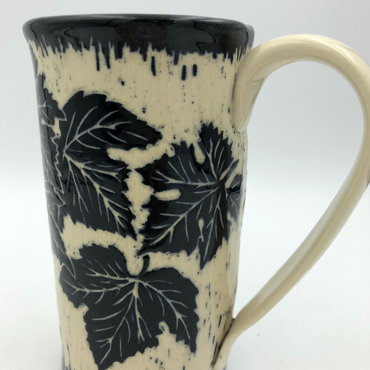 Hand-carved Grape Leaves Mug picture