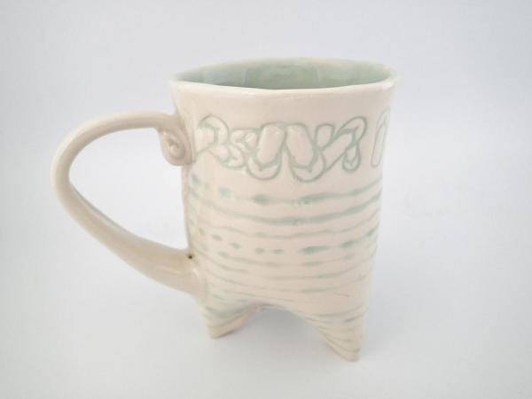 Pottery Mug with Flip Flops