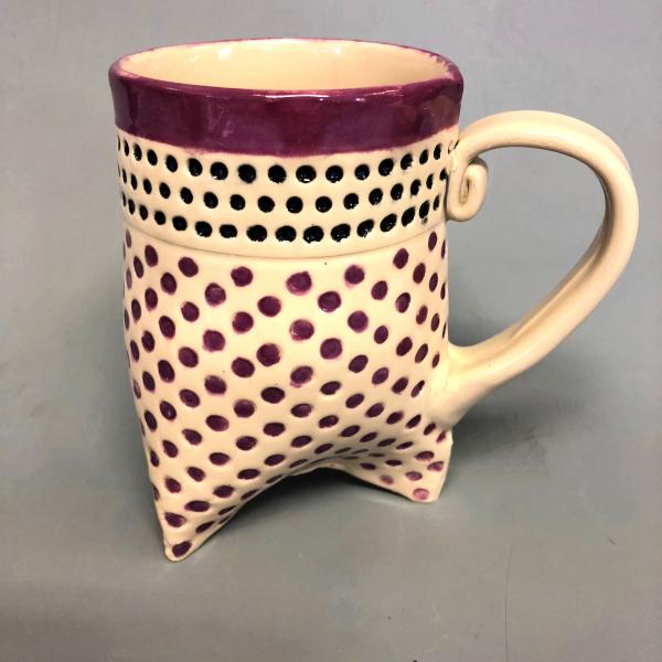 Large Polka Dot Tripod Mug picture