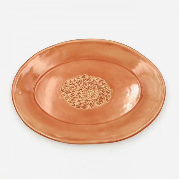 Ceramic garlic grating dish with extra room for adding oil - Also works great with ginger picture